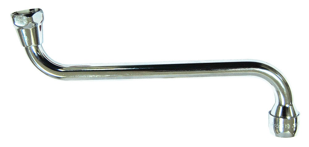Bec robinet en S chromé femelle 15X21 L.200mm - 1179168 - BOUTTE