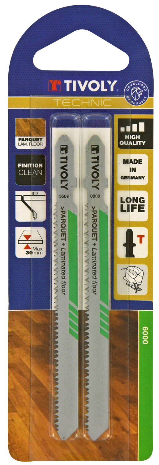 2 lames scie sauteuse T pour parquet EP3-30-TIVOLY