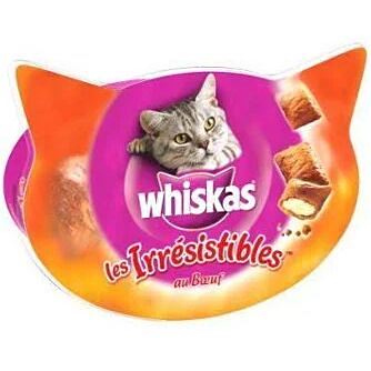 Friandises Chat Les Irrésistibles au Boeuf 60gr - WHISKAS