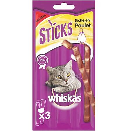 3 Friandises Chat Sticks Poulet - WHISKAS