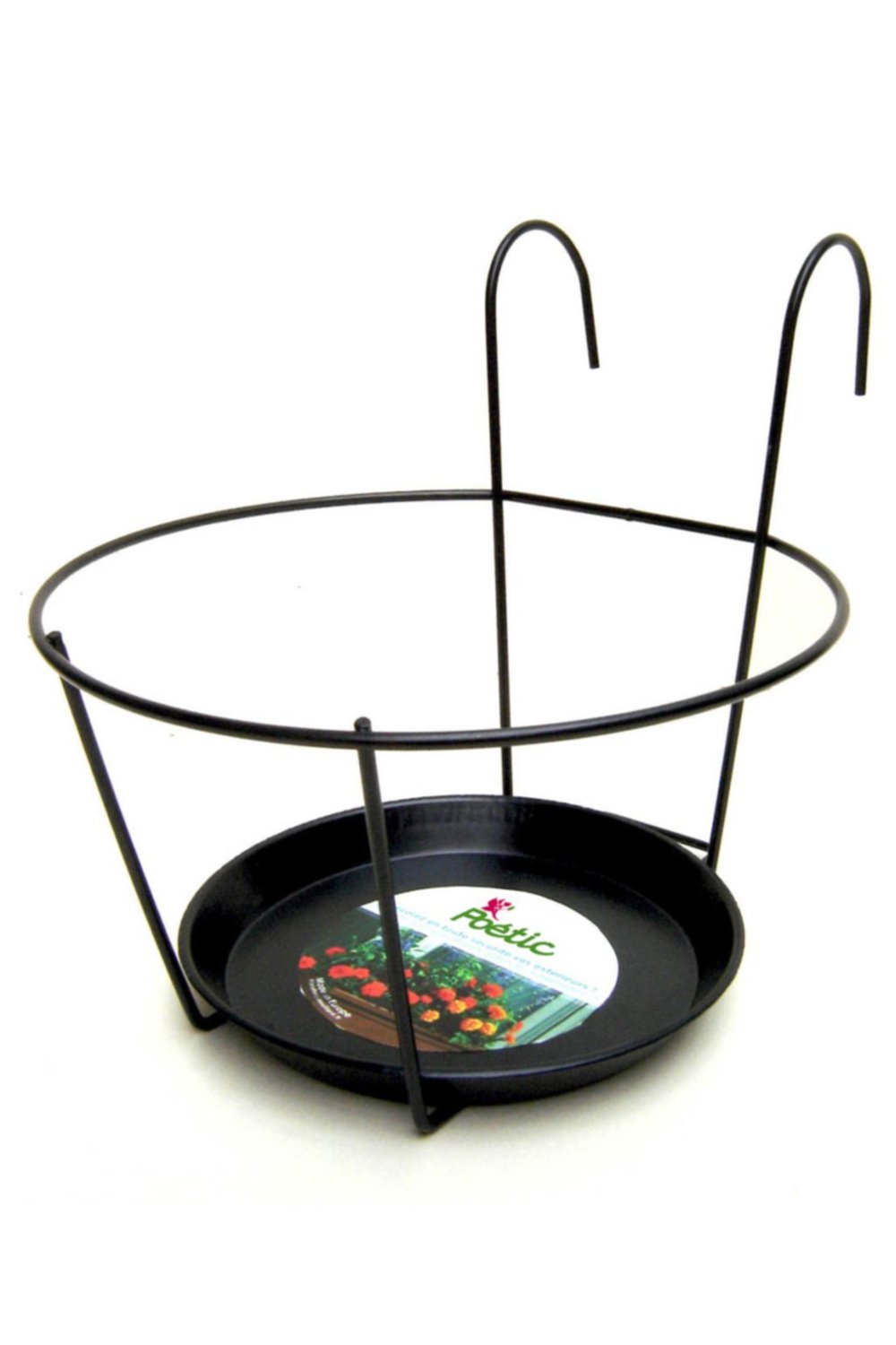 Support pot balcon et balustrade anthracite Ø23x20cm Max.7kg - POETIC