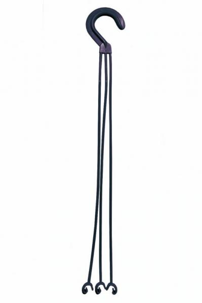 Suspension pot de fleurs noir/violine 52cm - POETIC