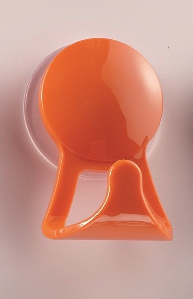 Patère 1 Tête Ventouse Orange - MOTTEZ