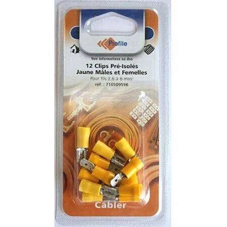 CLIPS MALE/FEMELLE X12
