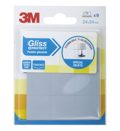 Pastille glissante 24x24mm - 3M