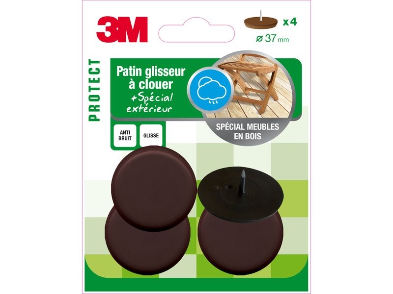Patin à clouer Ø37mm - 3M