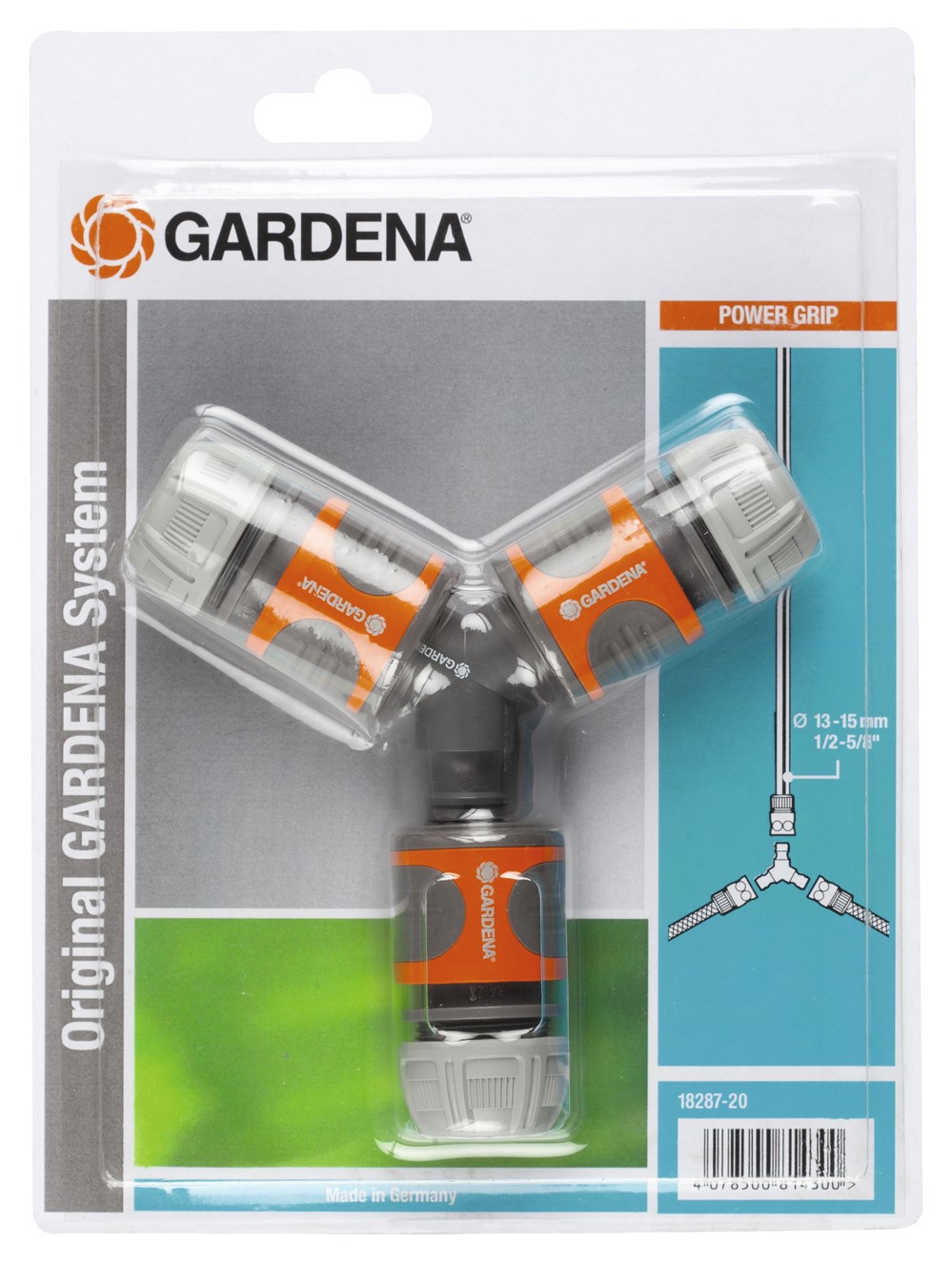 Raccord arrosage mâle triple en Y - GARDENA 