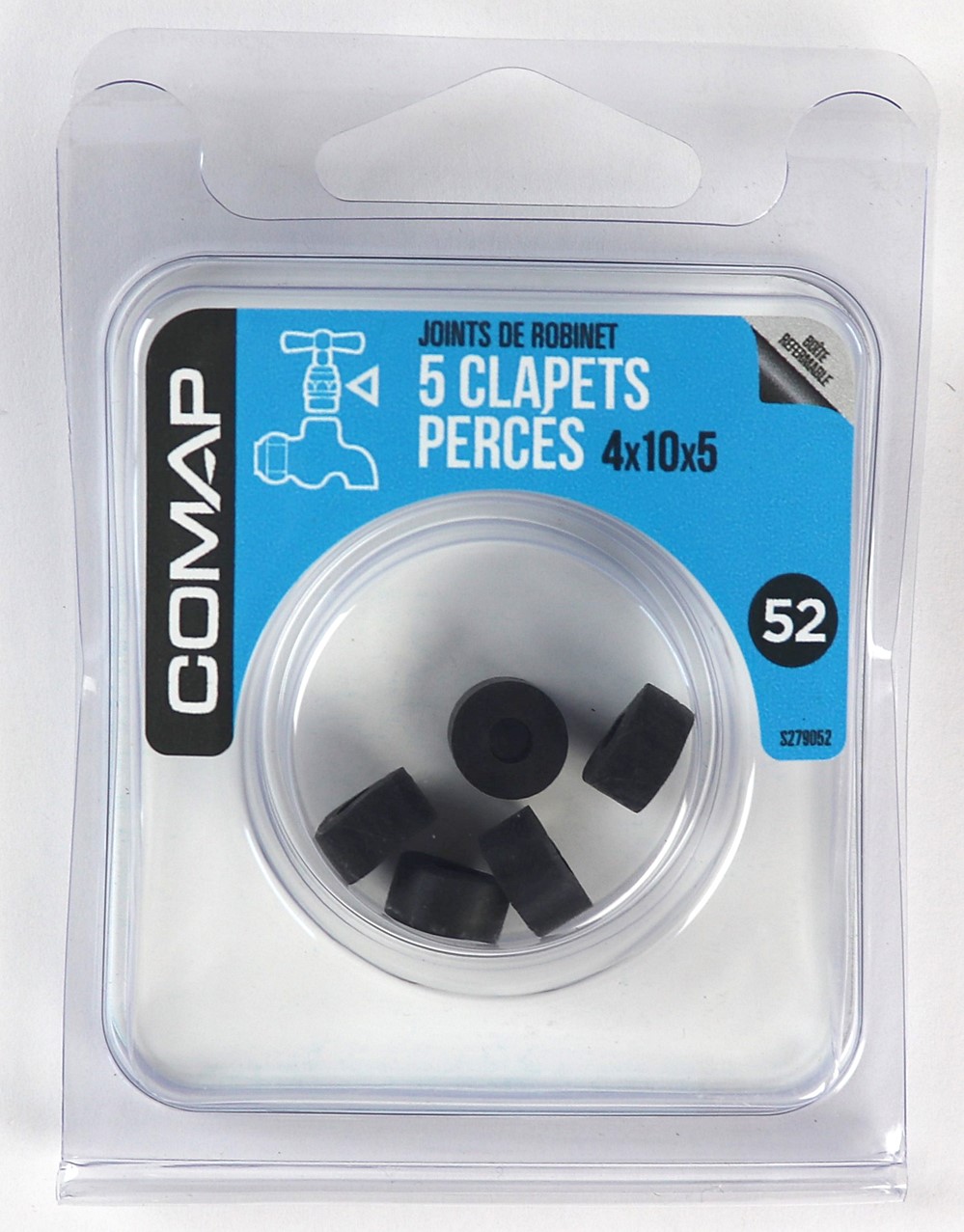 5 Clapets percés 4x10x5 - COMAP