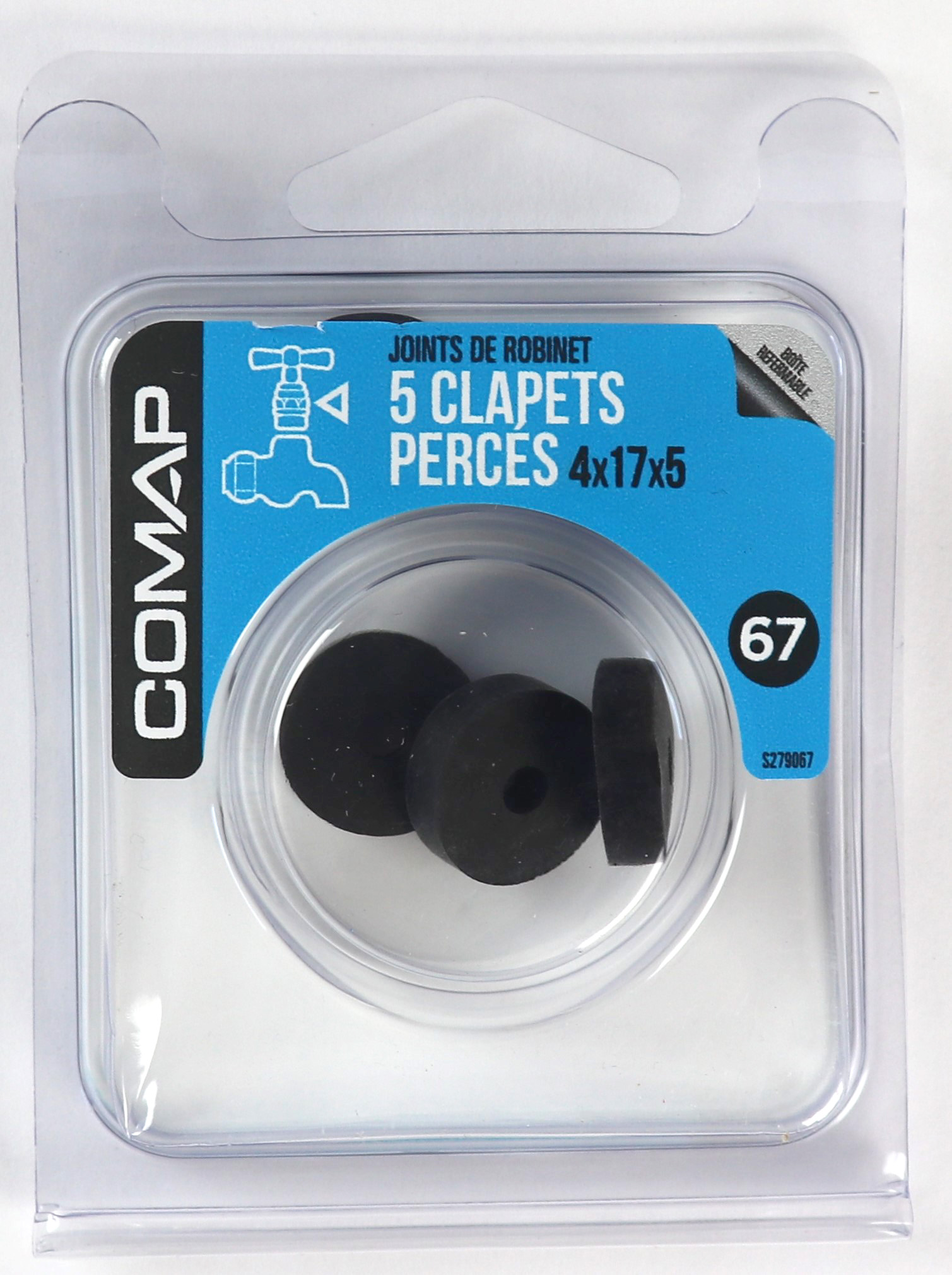 5 Clapets percés 4x17x5 - COMAP