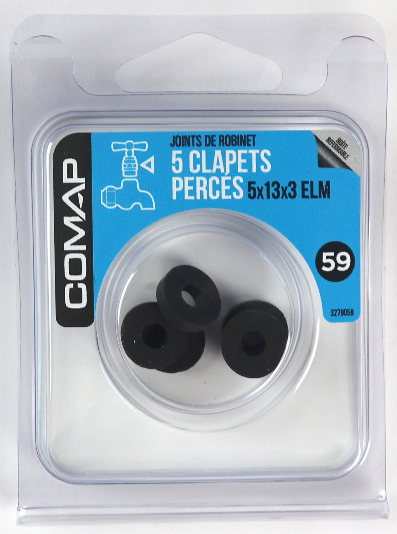 Clapets percés 5x13x3 - COMAP