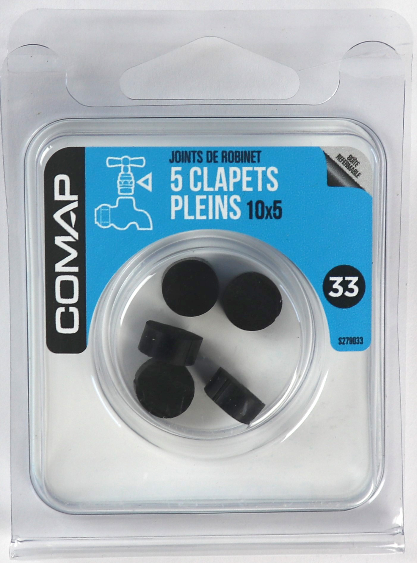 5 Clapets pleins 10x5 - COMAP