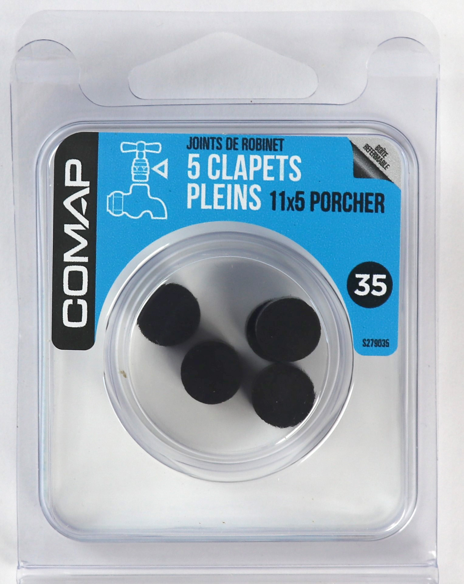 5 Clapets pleins 11x5 - COMAP