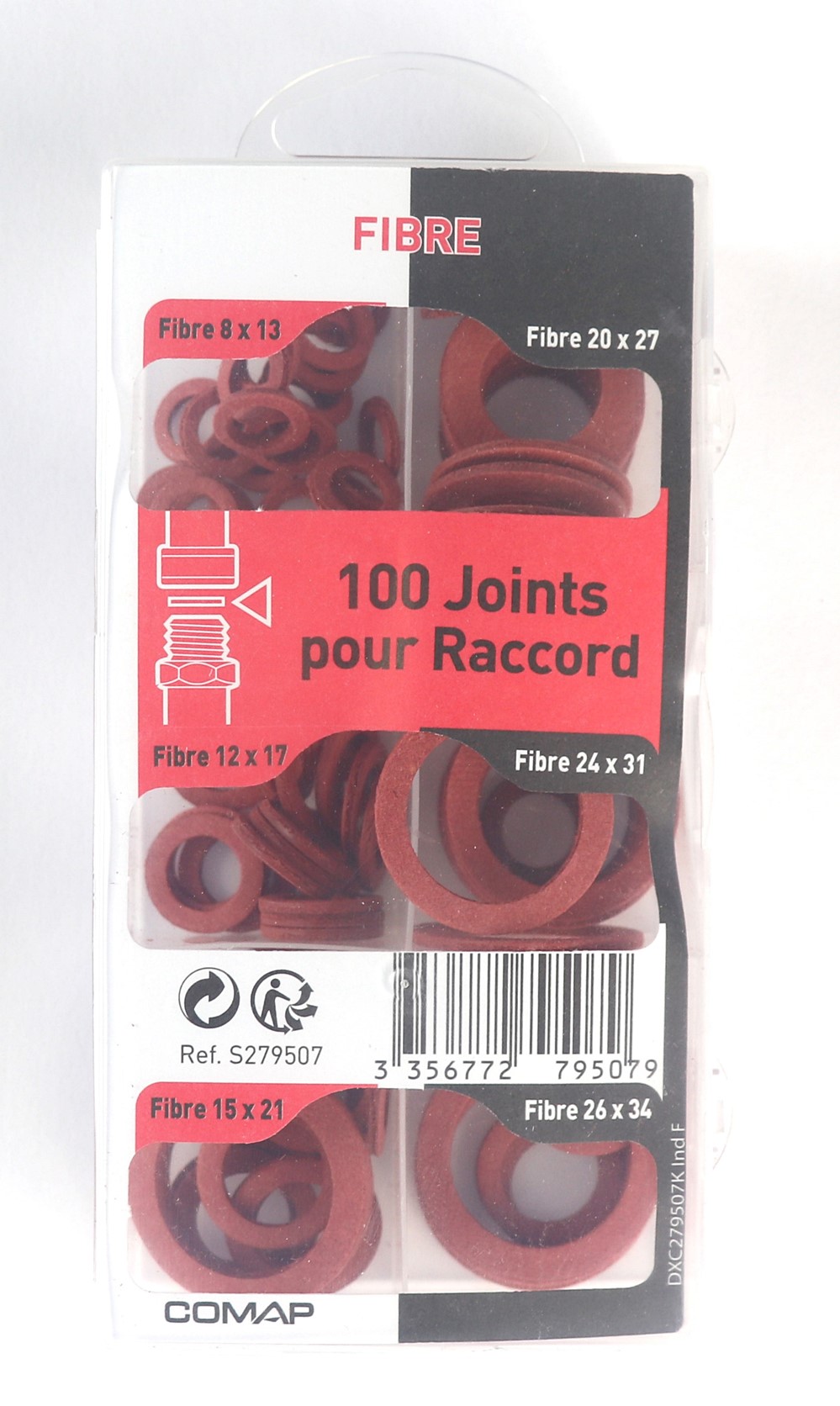Coffret 100 joints fibre pour raccord - COMAP 