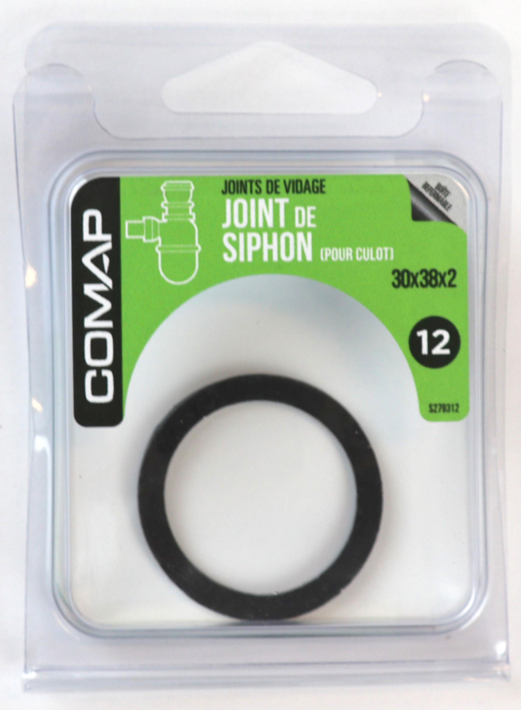 Joint caoutchouc culot siphon 30x38x2 - COMAP