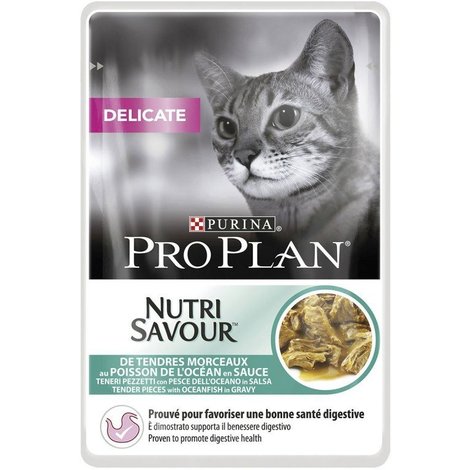 Pâtée Chat Delicate Poisson 85gr - PRO PLAN NUTRISAVOUR