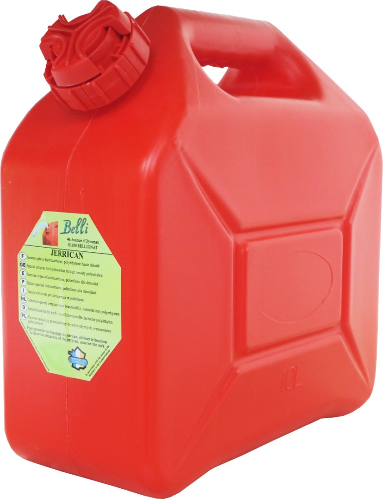 JERRICAN HYDROCARBURES A BEC VERSEUR 5 L ROUGE