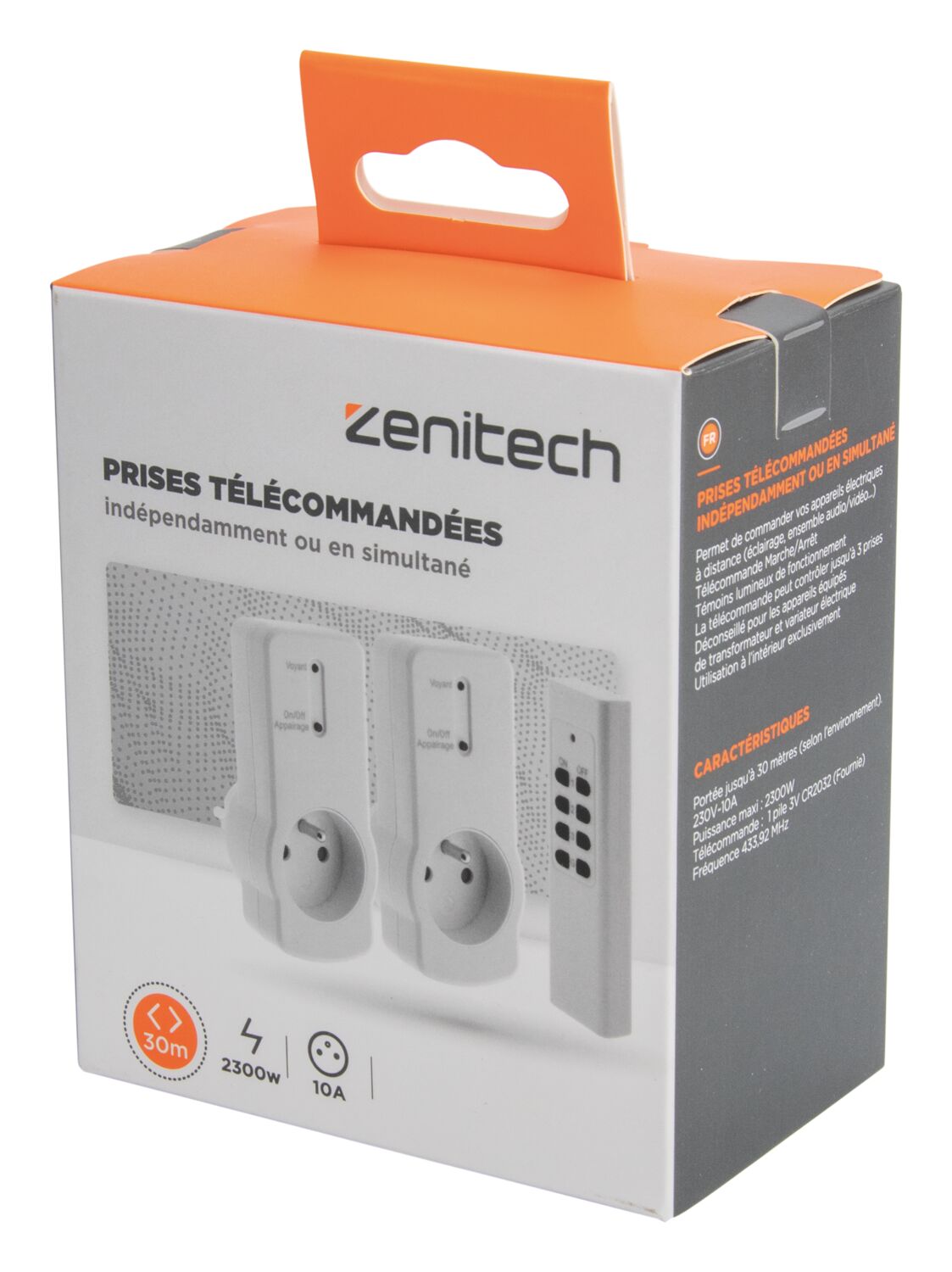 PACK 2 PRISES + TELECOMMANDE