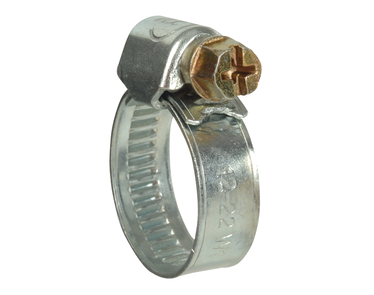 2 colliers galva  D.18 à 28 mm - lg 8 mm