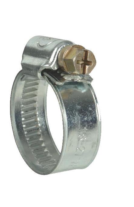 2 colliers galva  D.24 à 36 mm - lg 8 mm