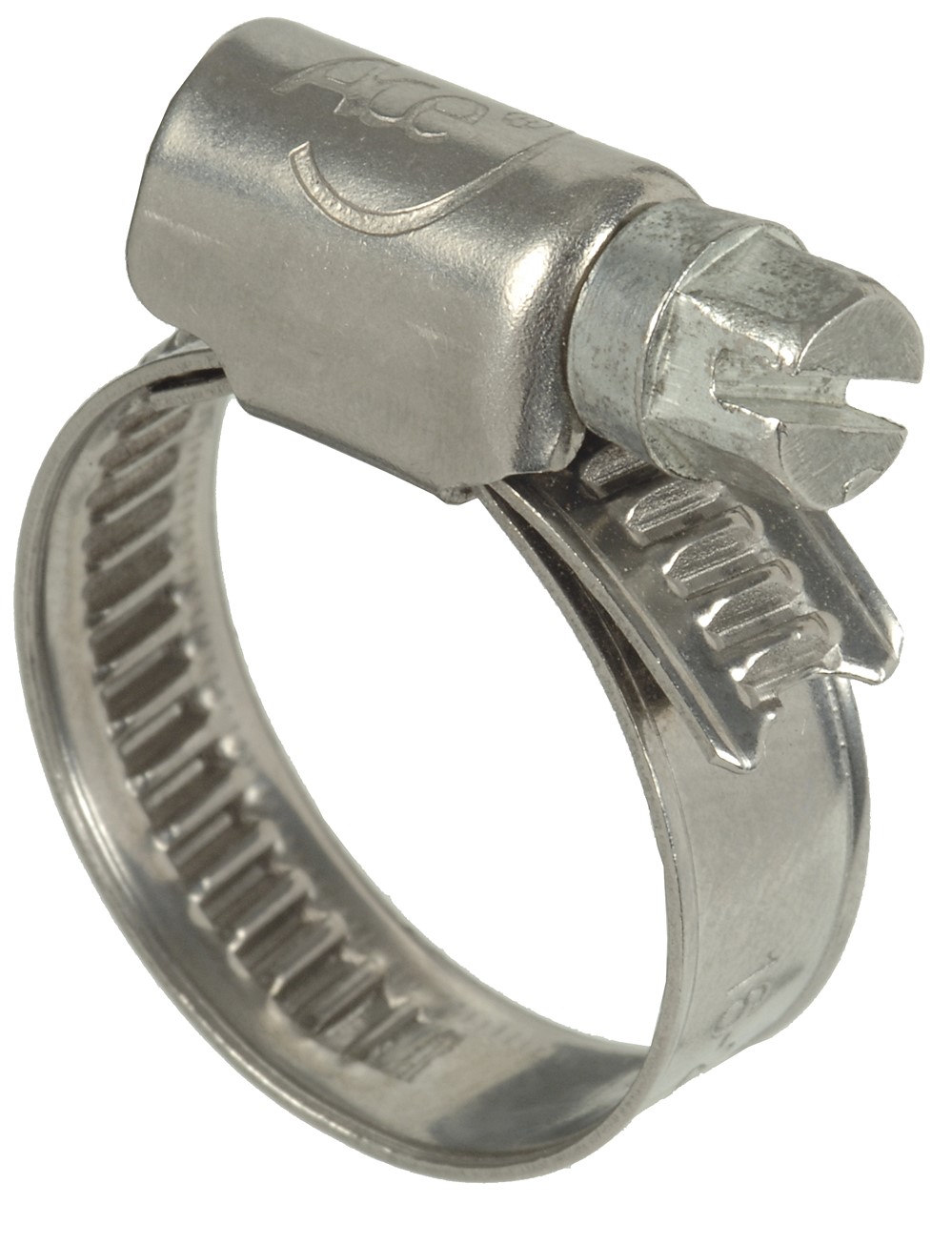 2 colliers inox  D.14 à 24 mm - lg 8 mm