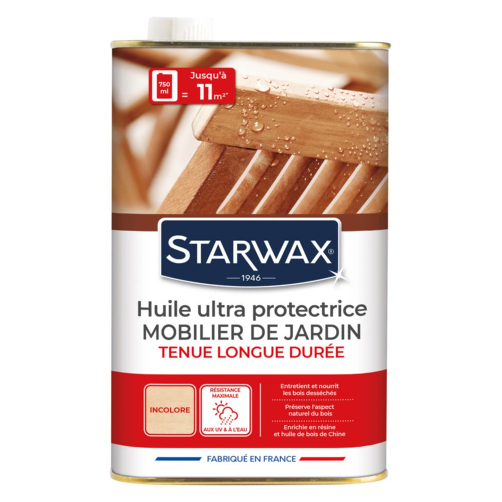 Huile mobilier en bois incolore 750ML STARWAX