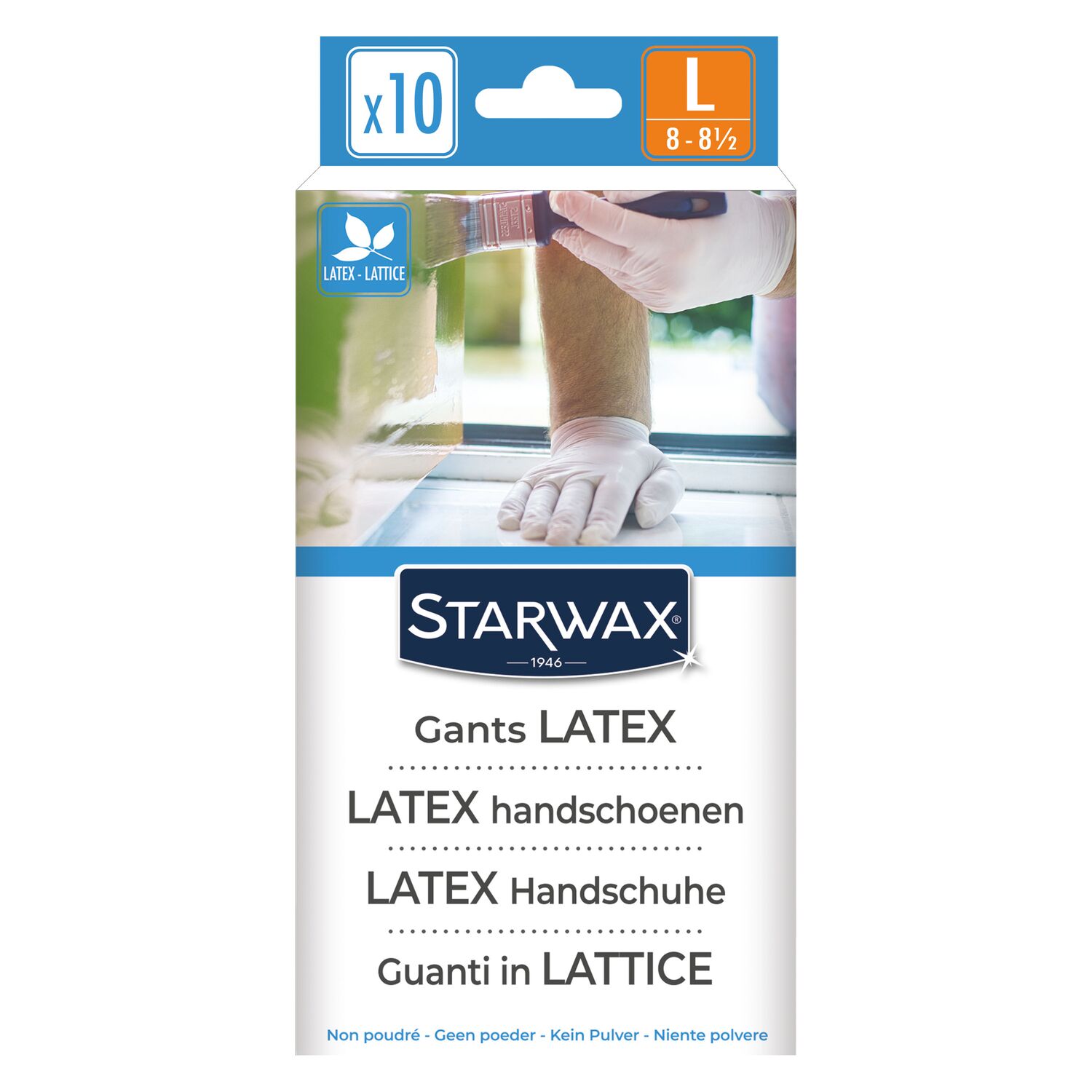 Lot de 10 Gants multiusage T.L - STARWAX