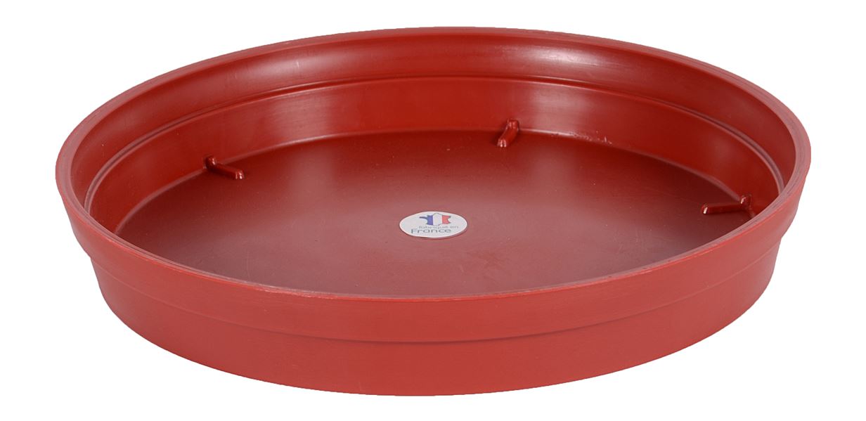 Soucoupe Carrée Toscane Rouge Rubis - EDA