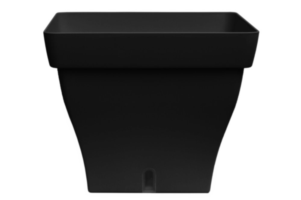 Bac Papyrus 32 Carré Réserve Eau 32x32x25,4cm 12,8L noir - POETIC