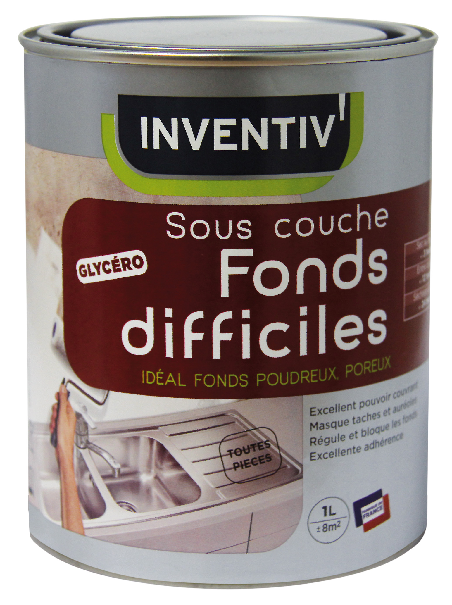 Sous-couche glycéro Fonds difficiles INVENTIV 1L