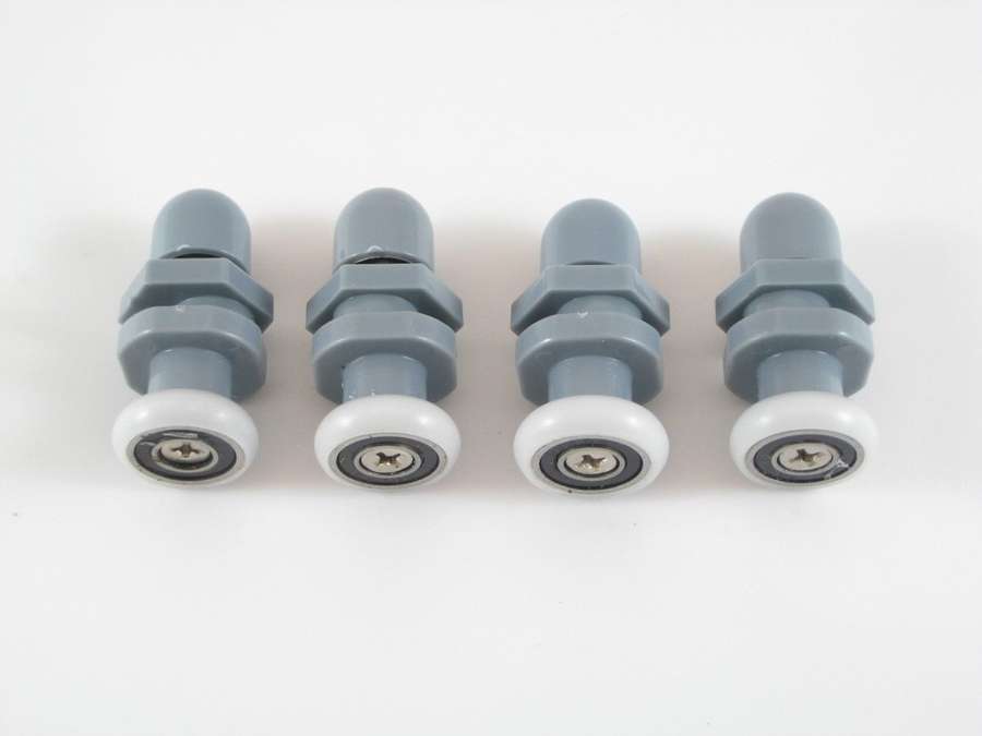 Lot de 4 roulettes pour cabine de douche, Ø 20 mm - AURLANE