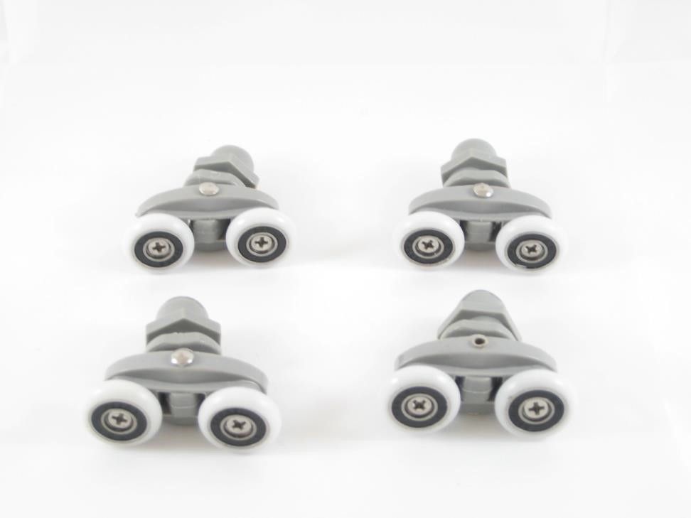 Roulettes x 4 pour cabine, doubles, Ø 20 mm - AURLANE