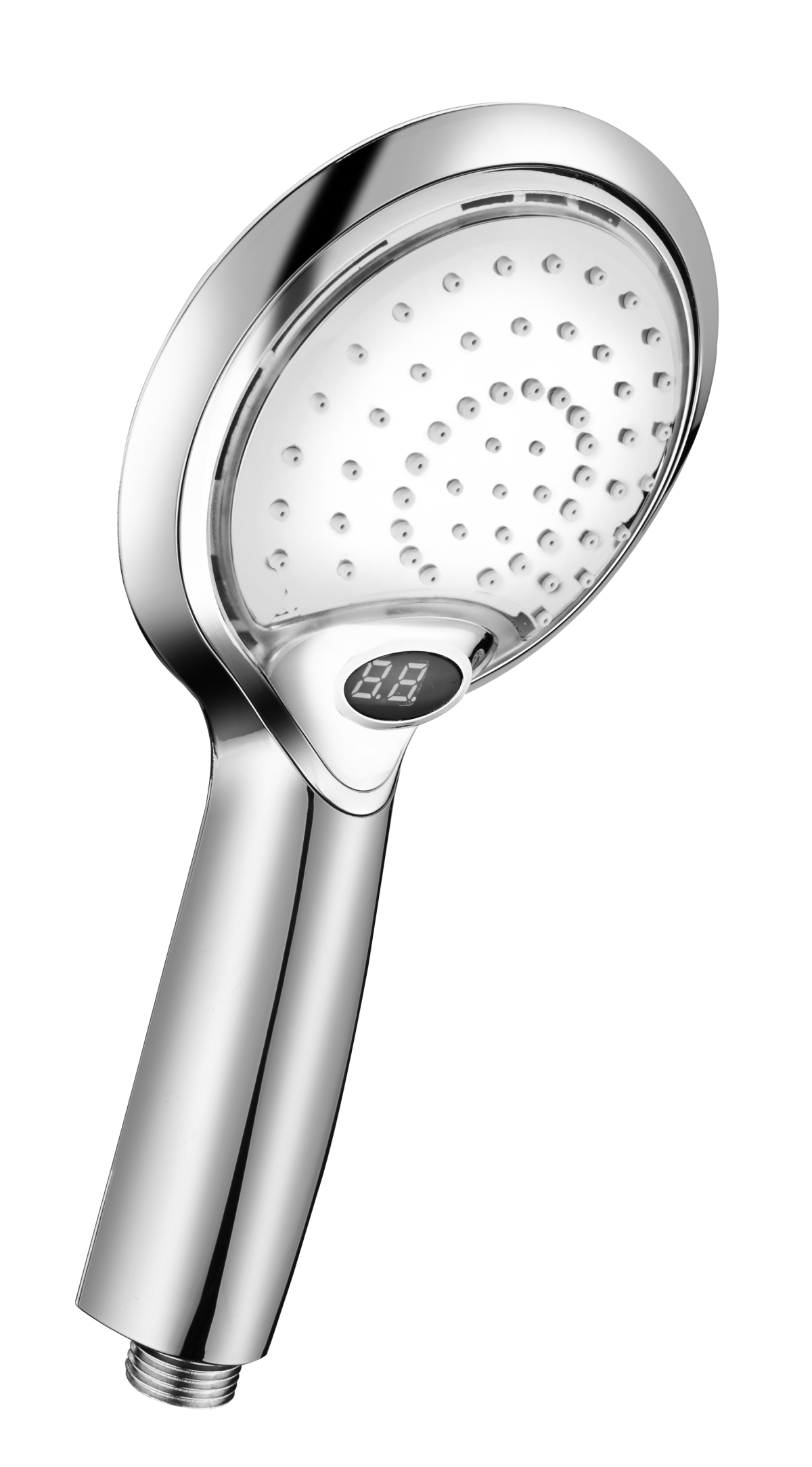 Essetempo douchette ronde chromée 1 jet led et temp