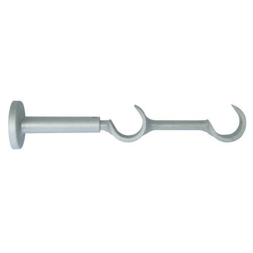 Support double de barre à rideau ouvert Ø28 extensible de 115 à 215 mm - MOBOIS