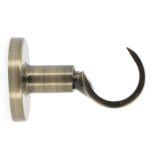 Support de barre rideau en métal œil ouvert Ø28 60 mm doré vieilli - MOBOIS