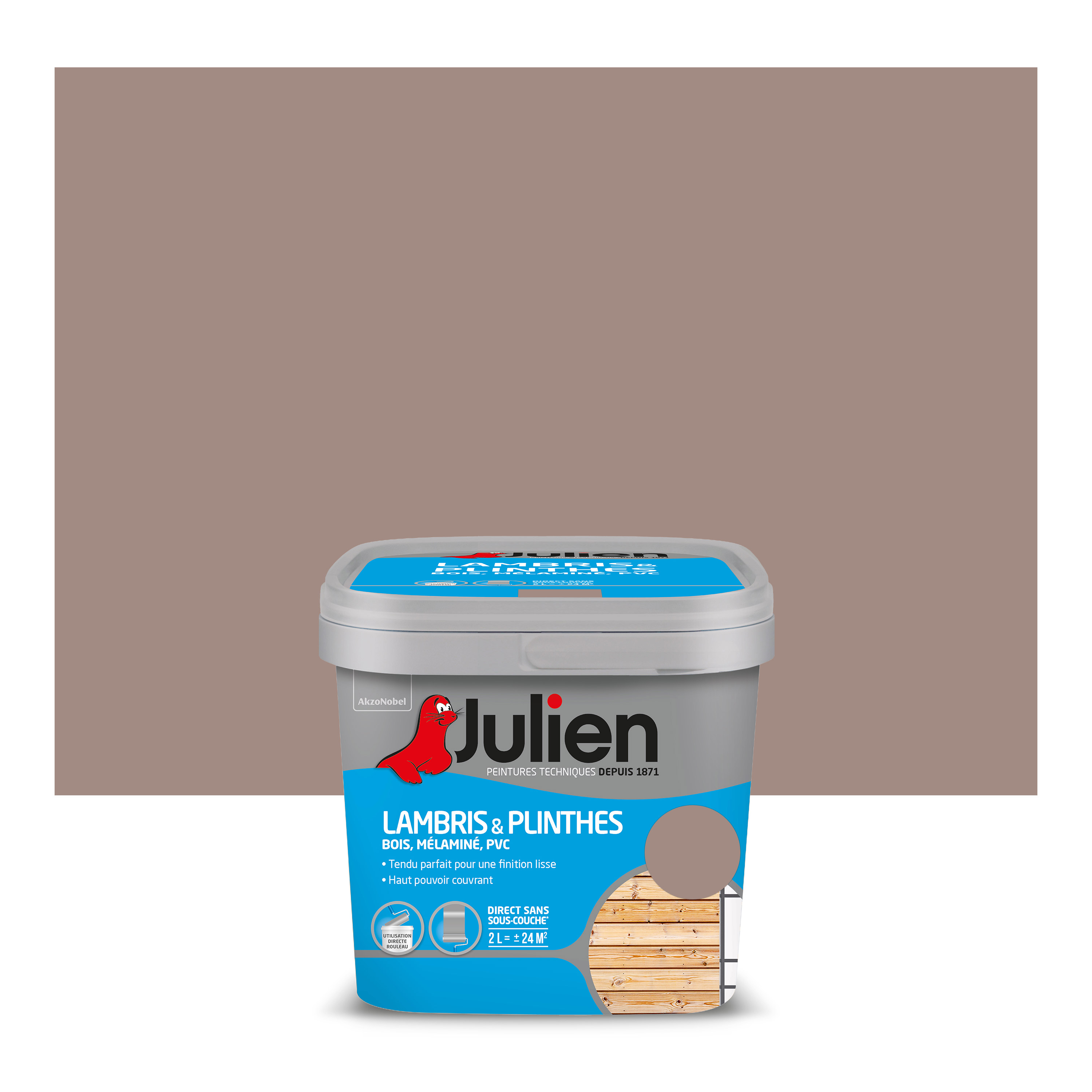 Peinture lambris et plinthes 2L Taupe