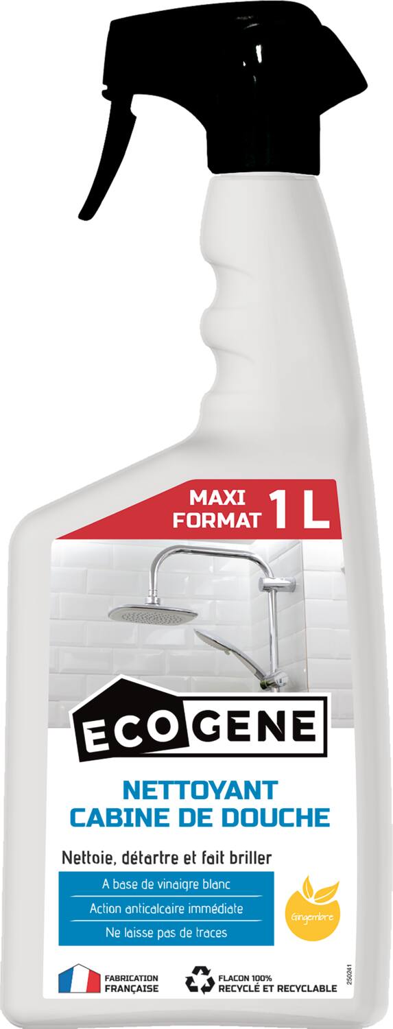 Nettoyant cabines de douche en pulvérisateur 1L - ECOGENE