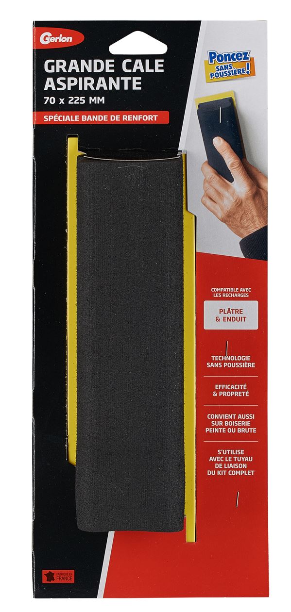 Grande cale aspirante pour ponçage enduit et plâtre - GERLON