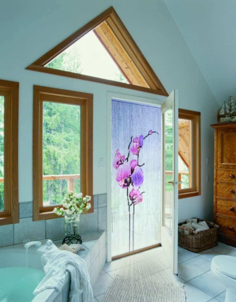 Rideau de porte Phalaeno Bois 90x200cm - MOREL