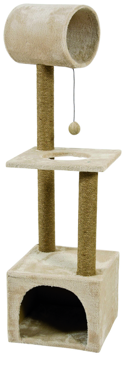 Arbre à chat Trio beige L 35 x l 35 x H 123 cm - Zolux