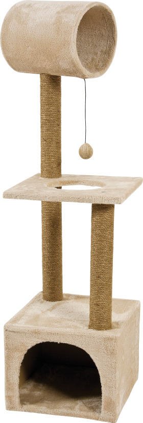 Arbre à chat Trio beige L 35 x l 35 x H 123 cm - Zolux