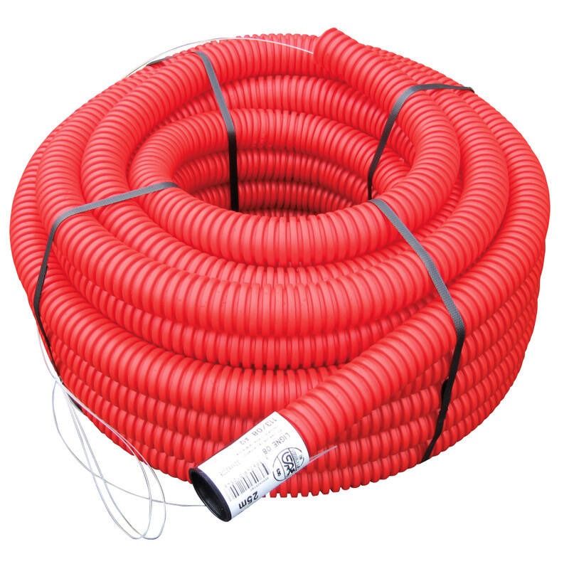 Gaine TPC PE Diam.40 rouge - couronne de 50ML - INTERPLAST