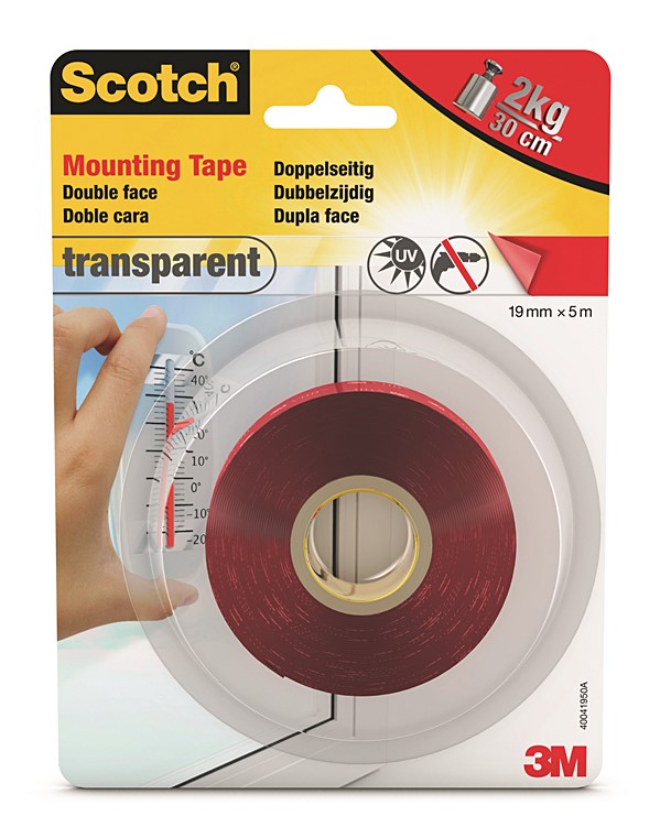 Adhésif moquette double face transparent 5mx19mm - SCOTCH™