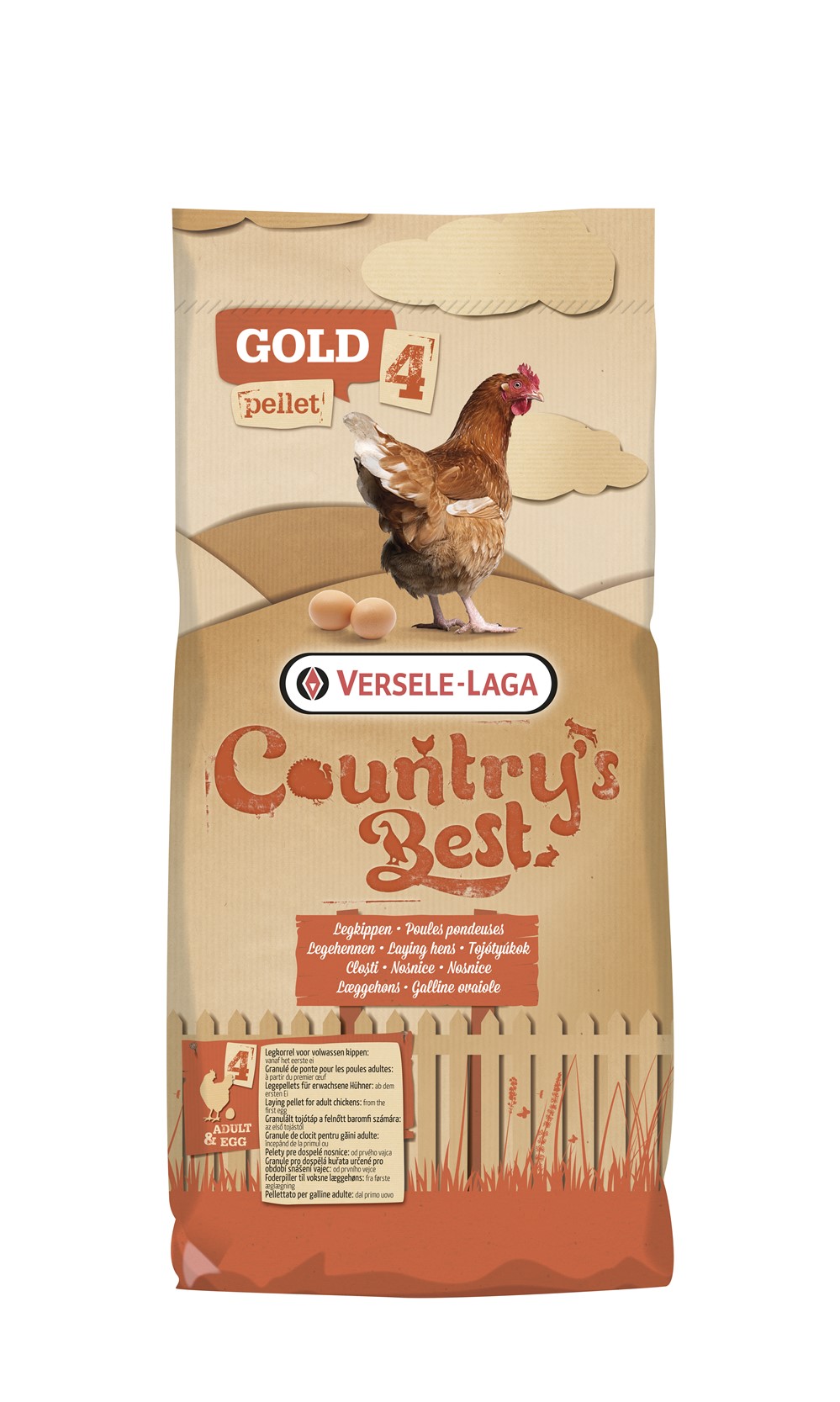 Alimentation poule pondeuse Gold  4 Gallico Pellet 20kg - COUNTRY'S BEST