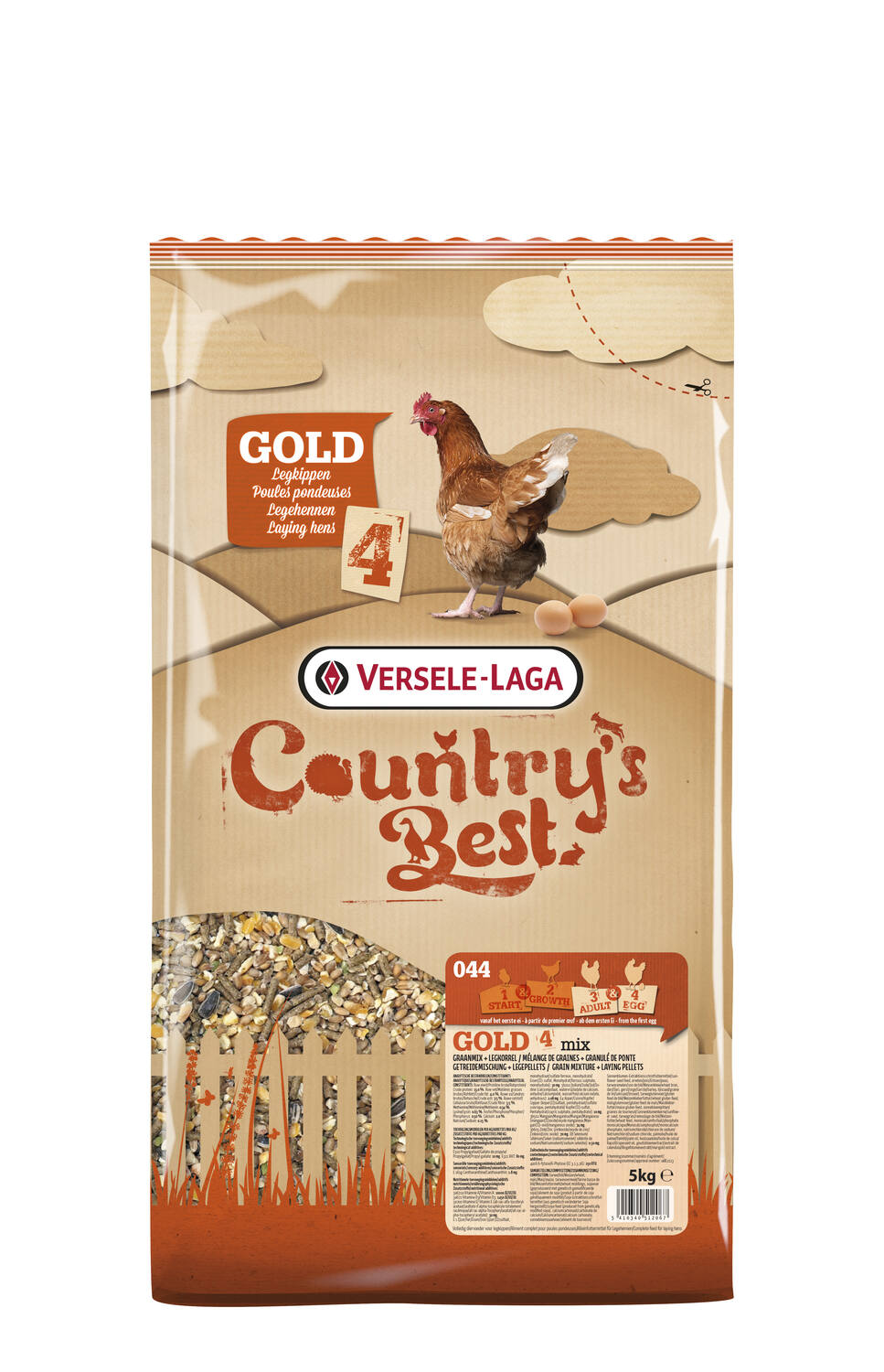 Alimentation poule pondeuse Gold  4 Mix 5kg - COUNTRY'S BEST