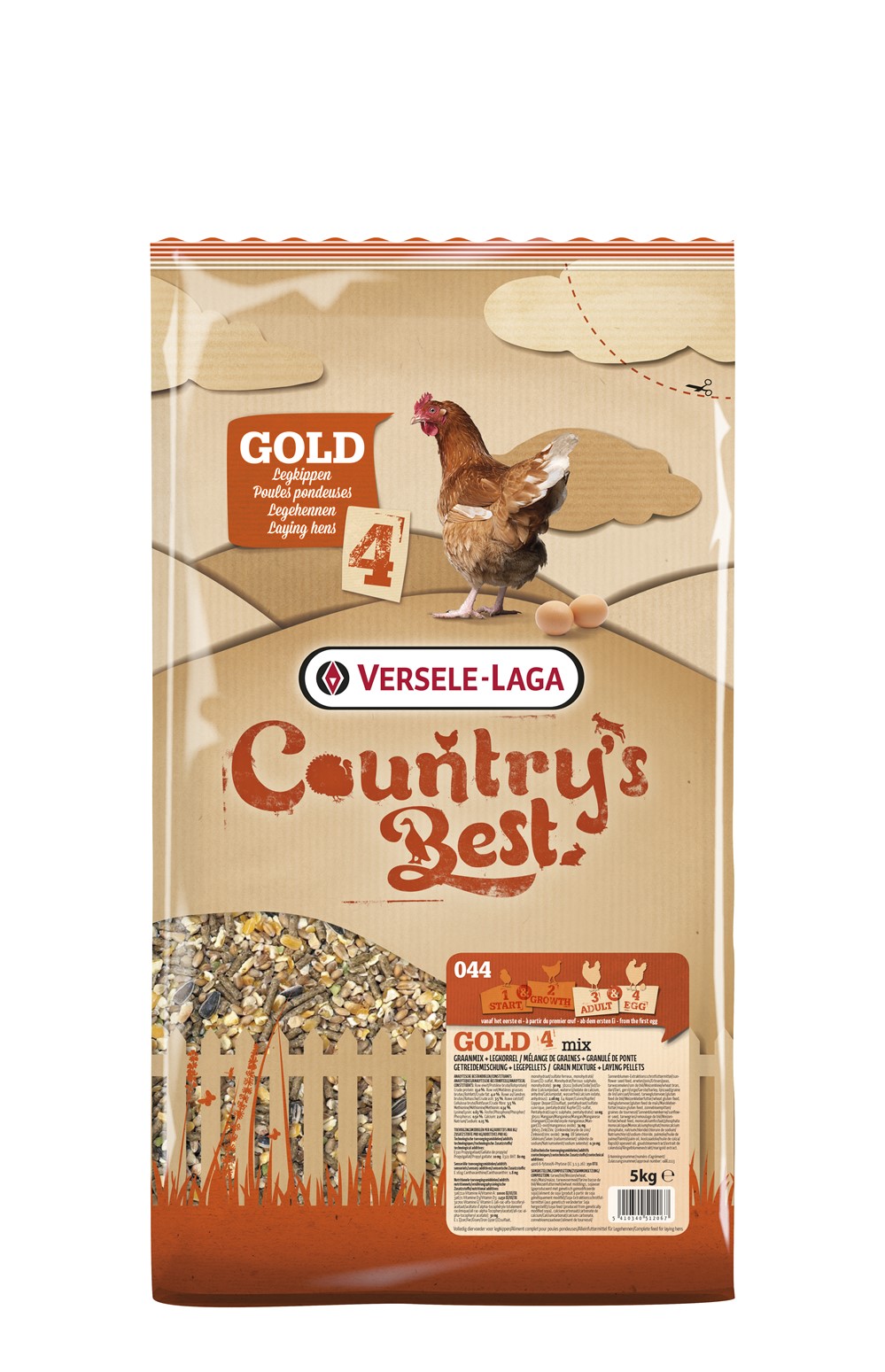Alimentation poule pondeuse Gold  4 Mix 5kg - COUNTRY'S BEST