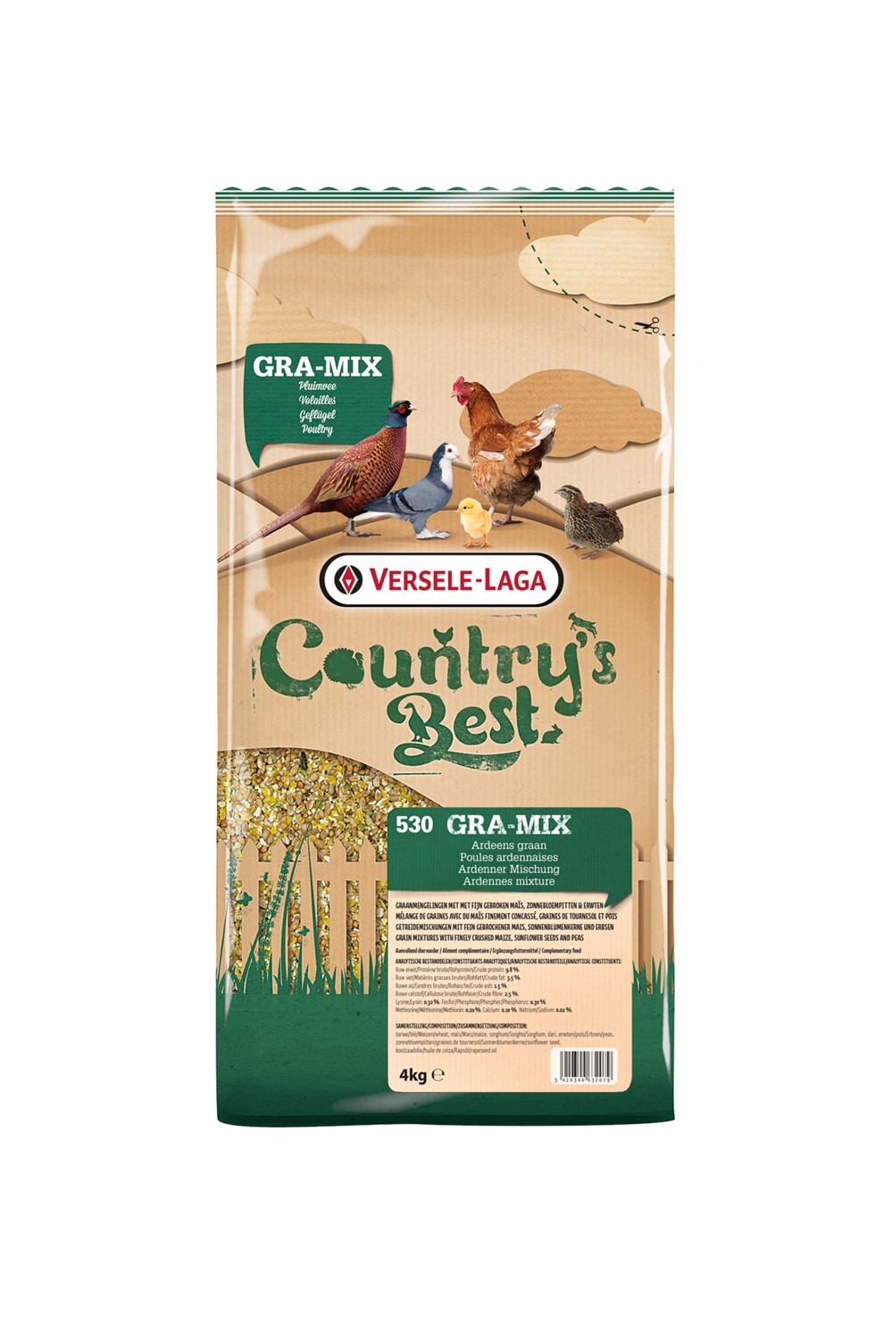 Alimentation volailles Gra-Mix Poules d'Ardennes 4kg - COUNTRY'S BEST