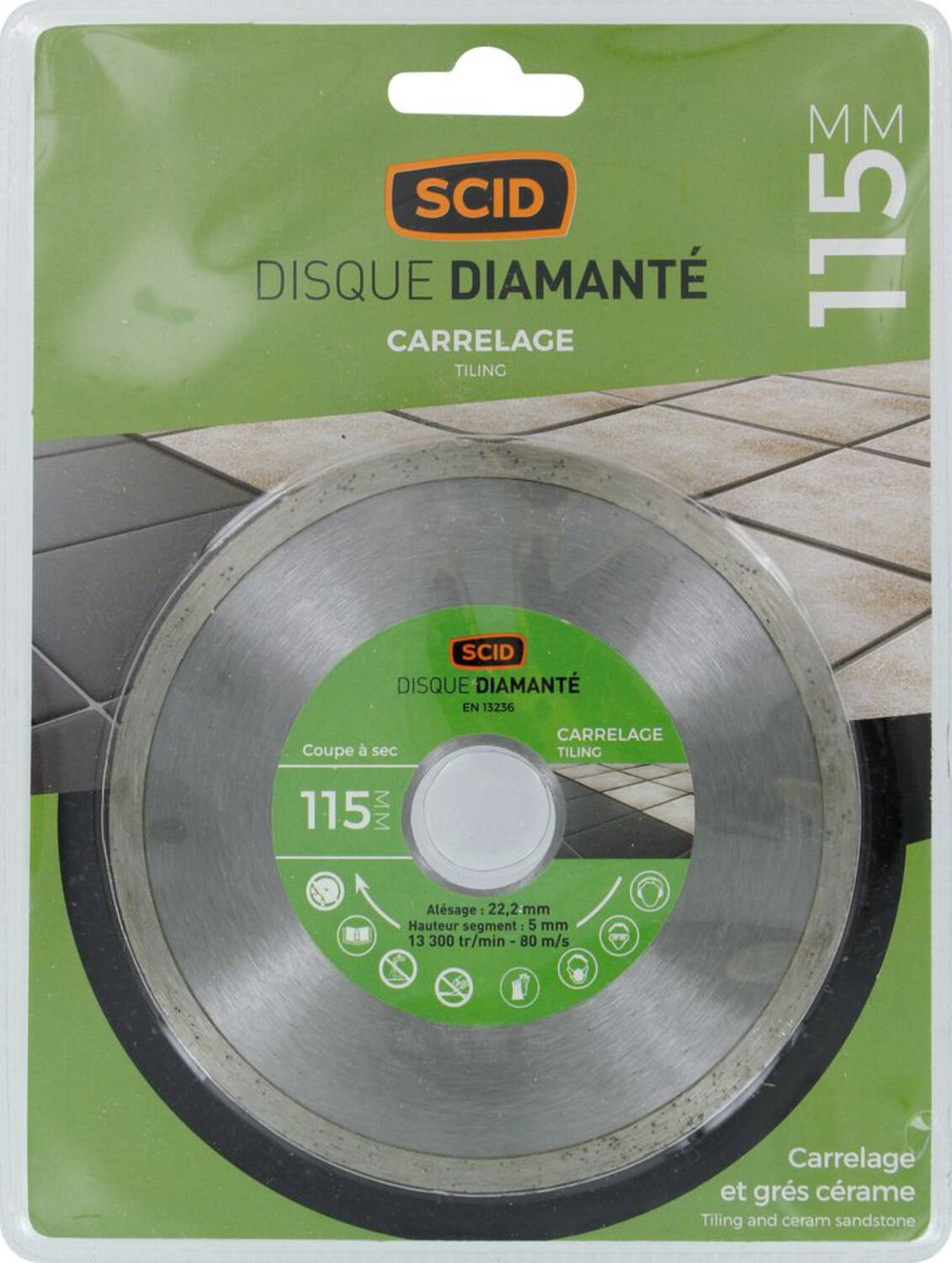 Disque diamant pour carrelage Ø115mm - SCID