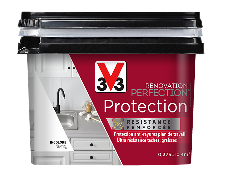 Testeur vernis protection plan de travail incolore satiné 375ml - V33