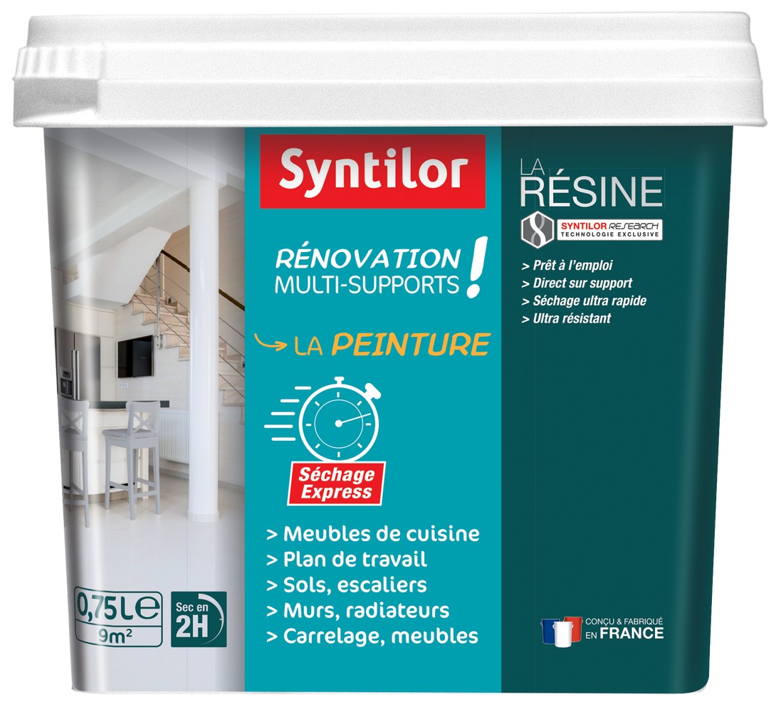 Peinture de Rénovation multisupport 0,75L Gris Perle - SYNTILOR