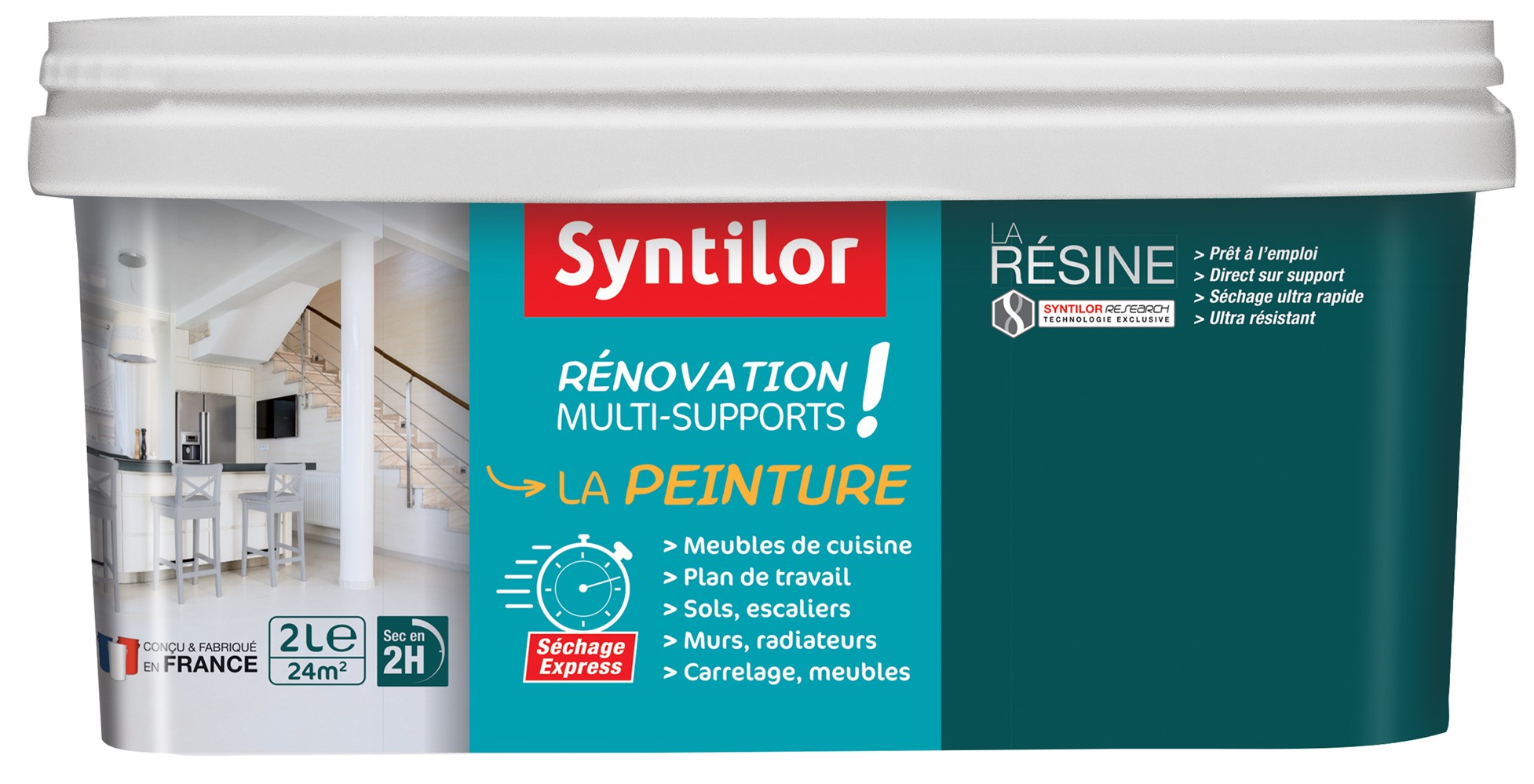 Peinture de Rénovation multisupport 2L Blanc Perfect - SYNTILOR